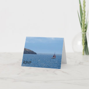 Segelbåt RSVP-kort Inbjudan