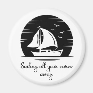 Segelbåt, segelbåt, Yacht, inspirationsoffert Frak Magnet