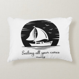 Segelbåt, segelbåt, Yacht, inspirationsoffert Frak Prydnadskudde