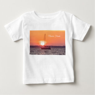 Segelbåt Soluppgång Baby Småbarn T-shirt