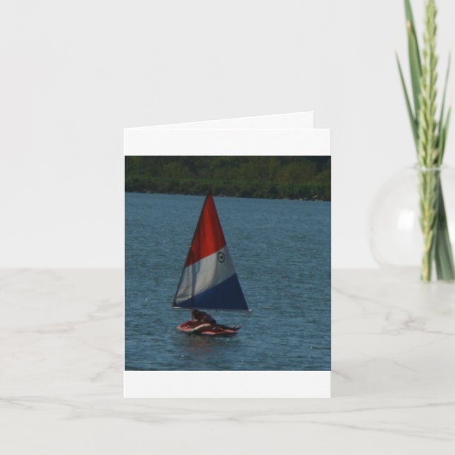 Segelbåt, ställ dina seglar kort (Framsida)