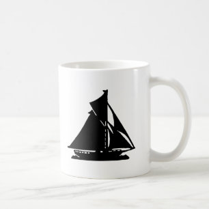 Segelbåt svart lg-transp Vero Beach MUSEET Zaz Kaffemugg
