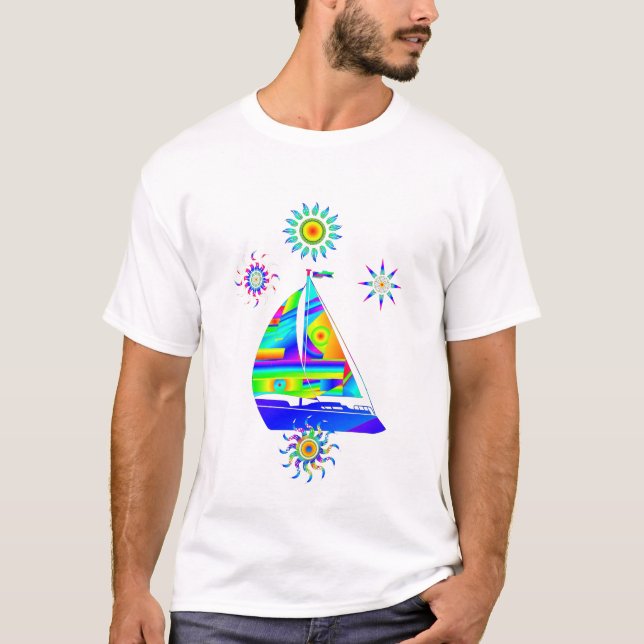 Segelbåt T-Shirt (Framsida)