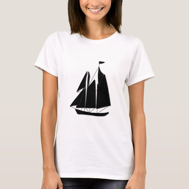 Segelbåt T-shirt (Framsida)