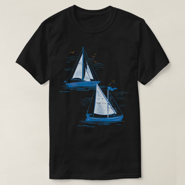 Segelbåt T Shirt (Design framsida)