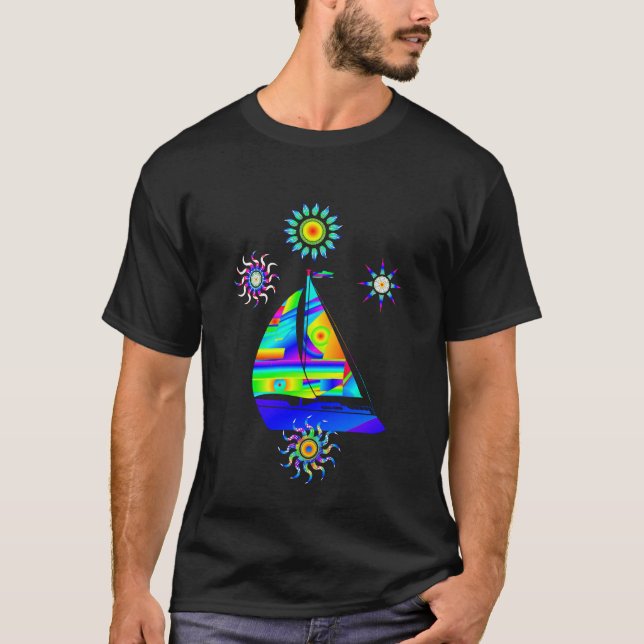 Segelbåt T-Shirt (Framsida)