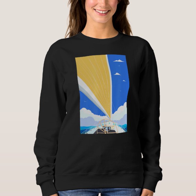 Segelbåt T Shirt (Framsida)