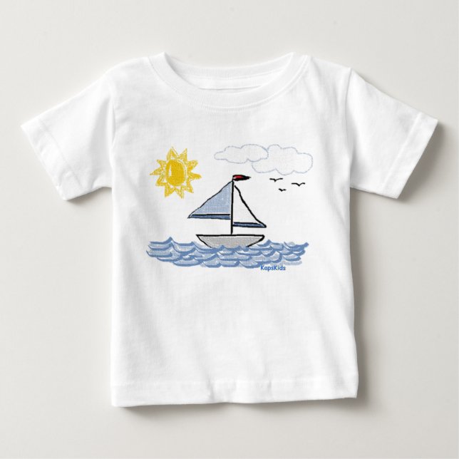 Segelbåt T-shirt (Framsida)
