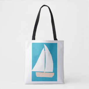 Segelbåt Tote Bag Tygkasse