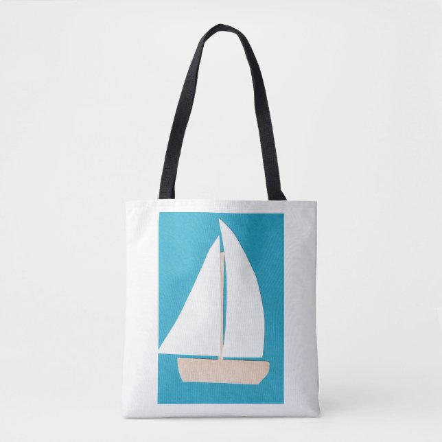 Segelbåt Tote Bag Tygkasse (Framsida)