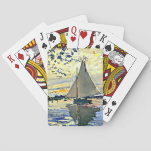 Segelbåt vid le Petit Gennevilliers PLAYING CARDS Casinokort