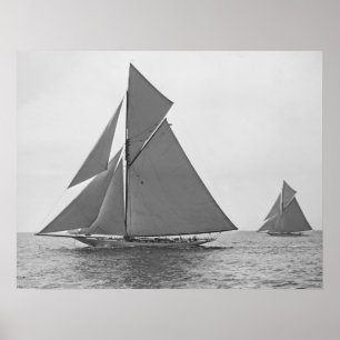 Segelbåt Vigilant 1893 Poster