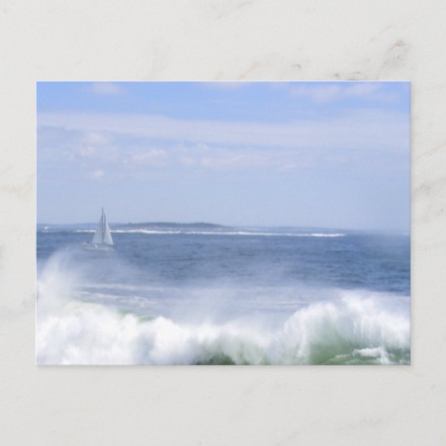 Segelbåt Vykort (Framsida)