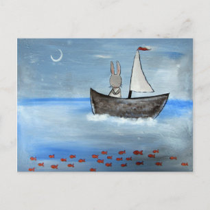 Segelbåt Vykort