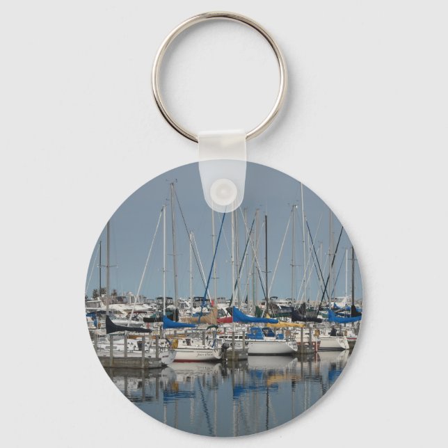 Segelbåt.Yachts Nyckelring (Framsida)