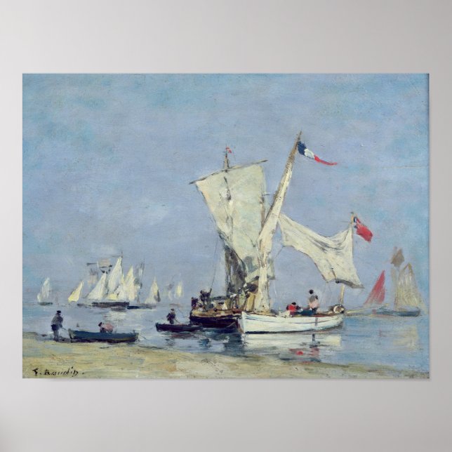 Segelbåtar, 1869 poster (Framsidan)