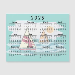 Segelbåtar 2025 - Magnetkort för kalender 2025