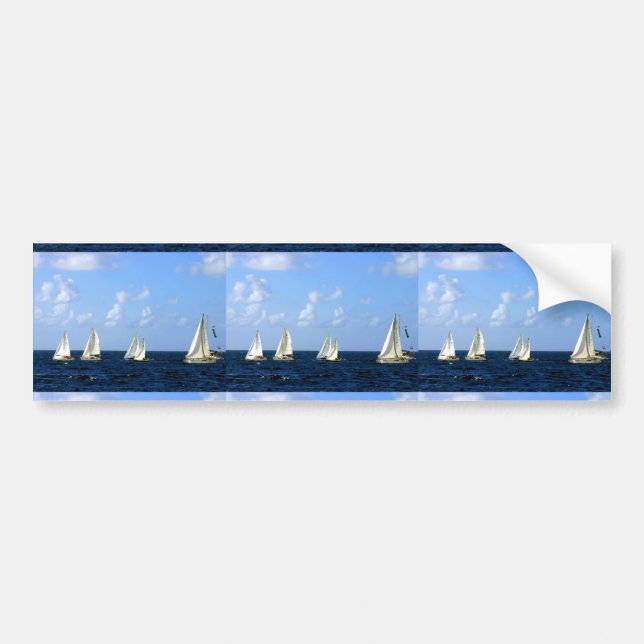 Segelbåtar Bildekal (Framsidan)