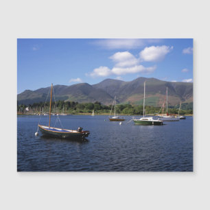 Segelbåtar Derwent Vatten Keswick Cumbria