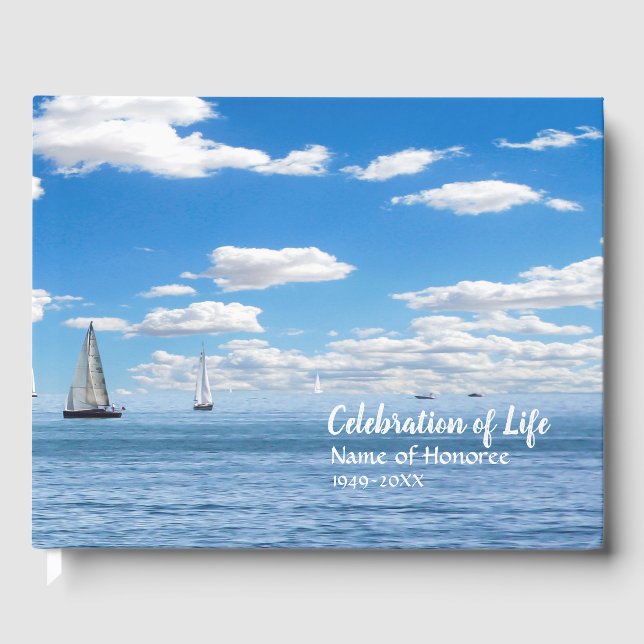 Segelbåtar Firande i Life Memorial Gästböcker (Framsida)