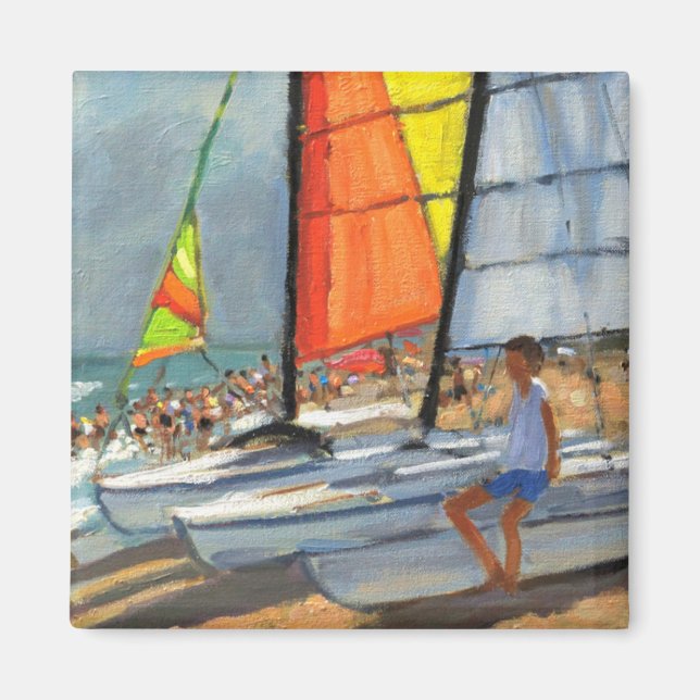 Segelbåtar Garrucha Spanien Magnet (Framsidan)