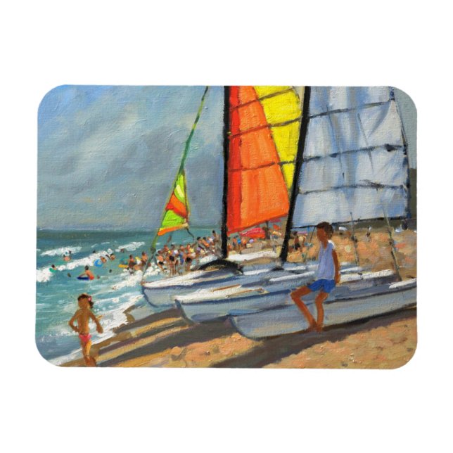 Segelbåtar Garrucha Spanien Magnet (Horisontell)
