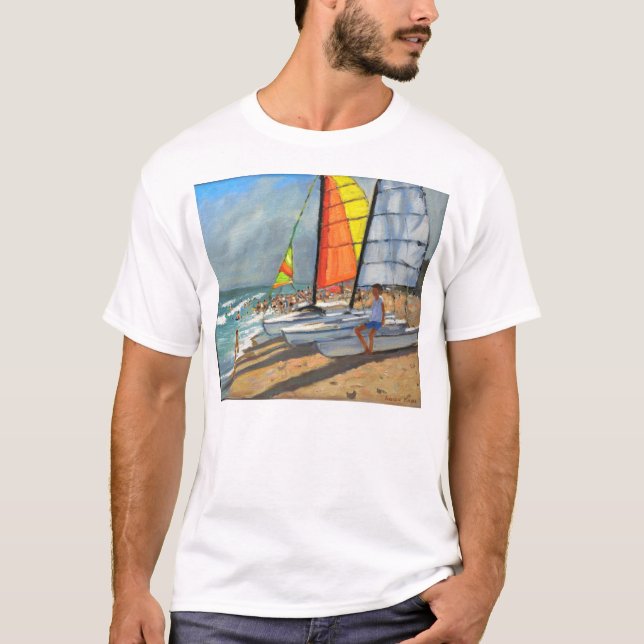 Segelbåtar Garrucha Spanien T Shirt (Framsida)