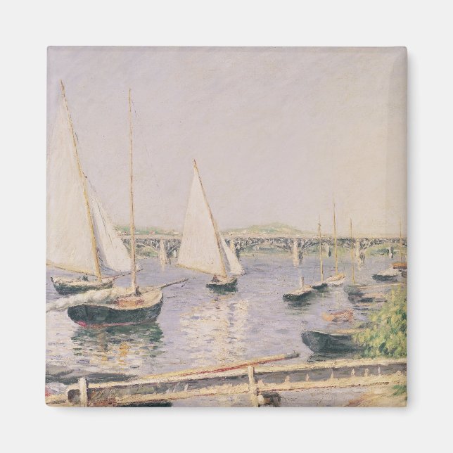 Segelbåtar i Argentina, 1888 Magnet (Framsidan)