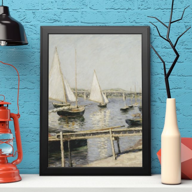 Segelbåtar i Argentina av Gustave Caillebotte Poster (Skapare uppladdad)