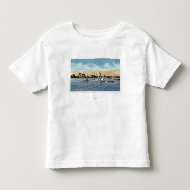 Segelbåtar i den Lewis fjärden, den Englewood T-shirt (Framsida)