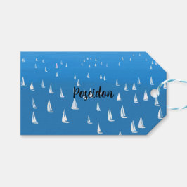 Segelbåtar i djupa blåhavet - Regatta Sailcraft Presentetikett