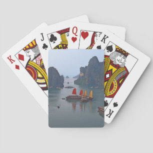 Segelbåtar i Ha Long Bay - Vietnam, Asien Casinokort