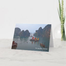 Segelbåtar i Ha Long Bay - Vietnam, Asien Kort