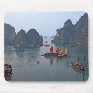 Segelbåtar i Ha Long Bay - Vietnam, Asien Musmatta