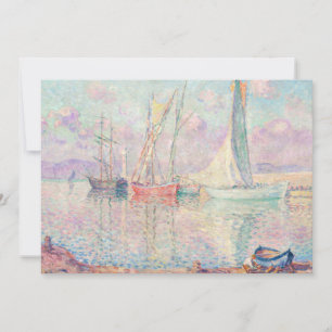 Segelbåtar i Saint-Tropez hamn Henri Lebasque