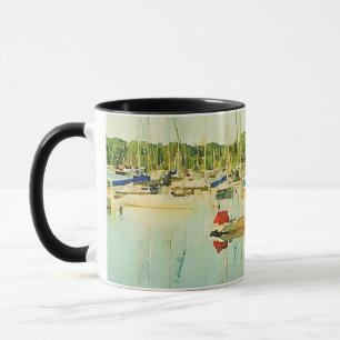 Segelbåtar i Sjö Harriet-kaffe Mugg