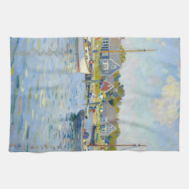 Segelbåtar Impressionism New England Kökshandduk