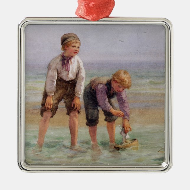 Segelbåtar Julgransprydnad Metall (Framsidan)