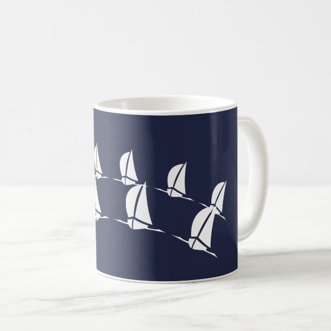 Segelbåtar Kaffemugg (Framsida höger)