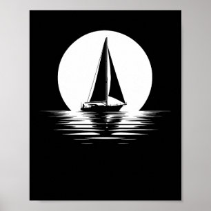 Segelbåtar - kapten Boat Boating Sol Poster