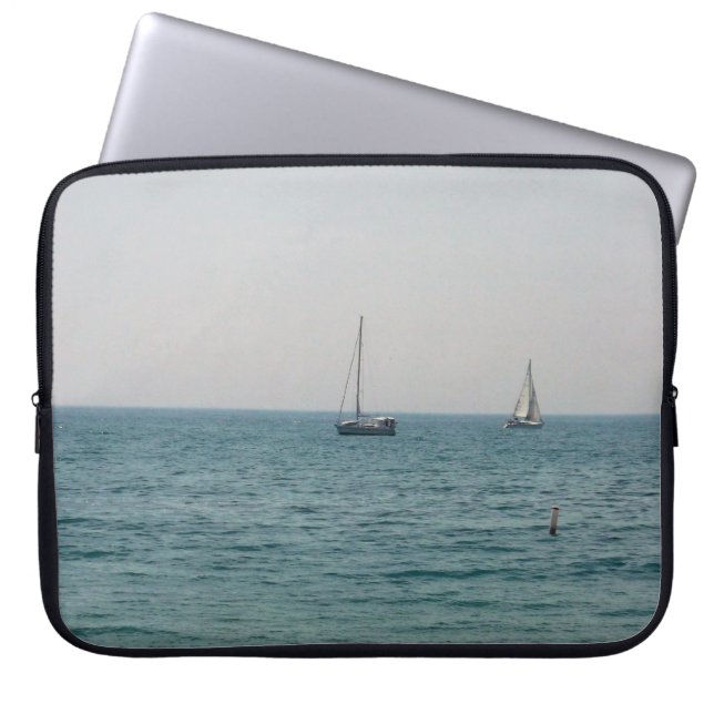 Segelbåtar Laptop Fodral (Framsidan)