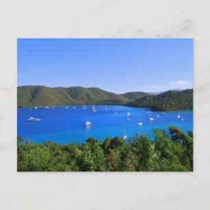 Segelbåtar, Maho Bay, St. John, U.S.V.I. Vykort