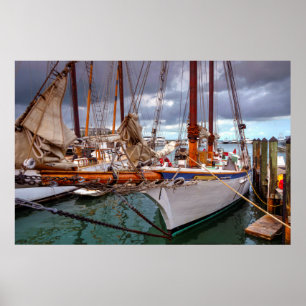 Segelbåtar Morred på Key West Poster