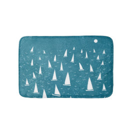 Segelbåtar Nautical Badrumsmatta
