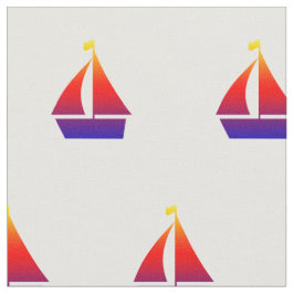 Segelbåtar Nautical Fabric Tyg