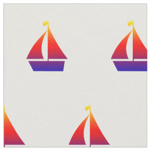 Segelbåtar Nautical Fabric Tyg