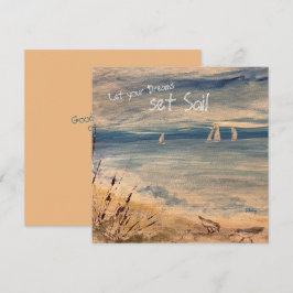 Segelbåtar Notecard Tack Kort