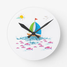 Segelbåtar och rödfisk