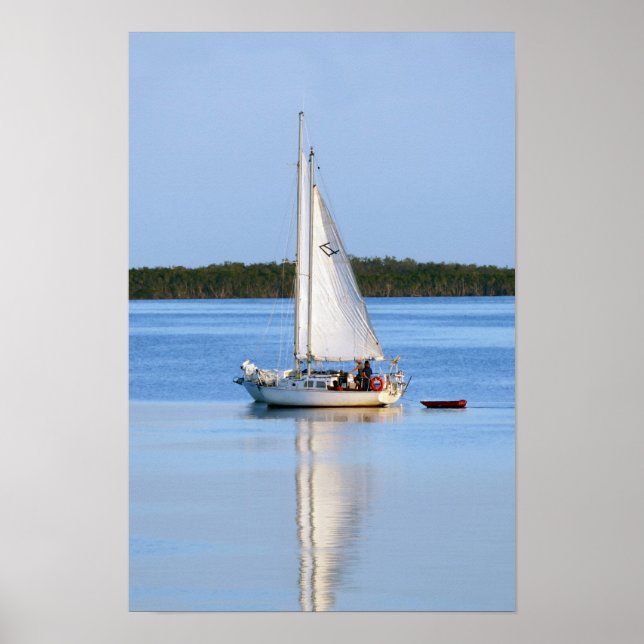 Segelbåtar sida vid sida poster (Framsidan)