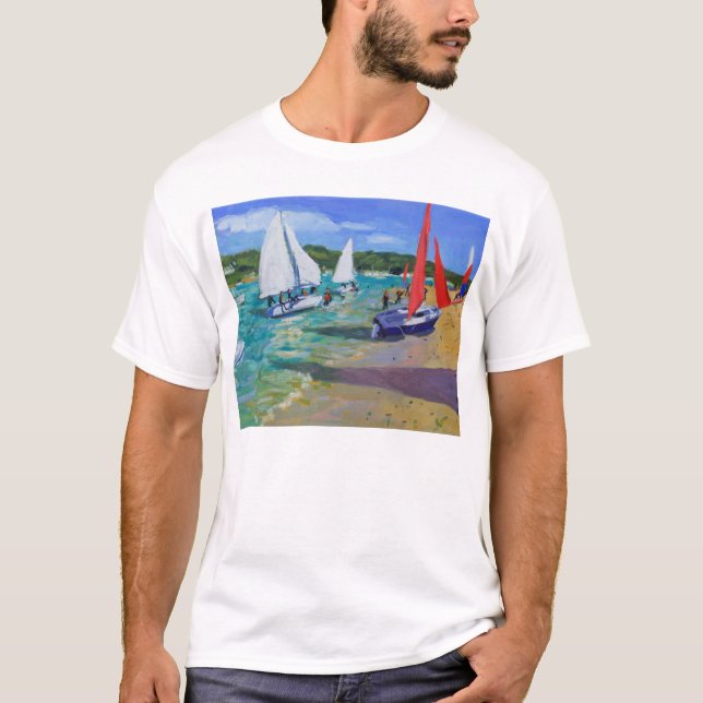 Segelbåtar T Shirt (Framsida)